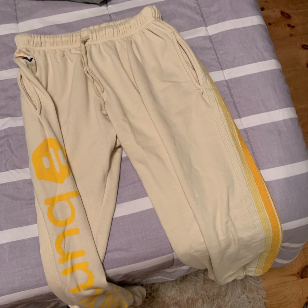 Rare aviator nation bumble sweatpants men L